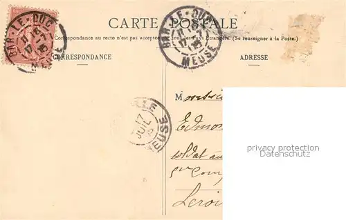 AK / Ansichtskarte Bar_le_Duc_Lothringen Rue Rousseau Beffroi et Couvent Bar_le_Duc_Lothringen