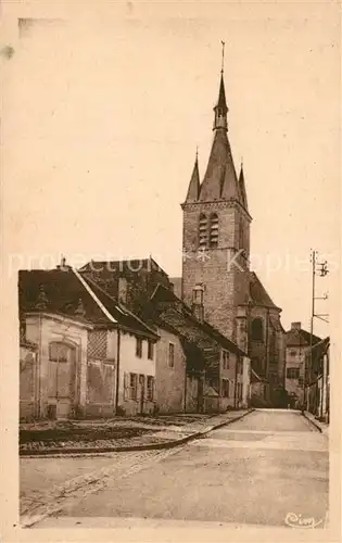 AK / Ansichtskarte Chateauvillain Clocher de l Eglise Notre Dame Rue Amiral Decres Chateauvillain