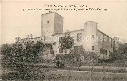 AK / Ansichtskarte Ambrus Notre Dame d Ambrus Chateau Ambrus