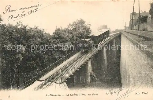 AK / Ansichtskarte Langres La Cremaillere au pont Langres