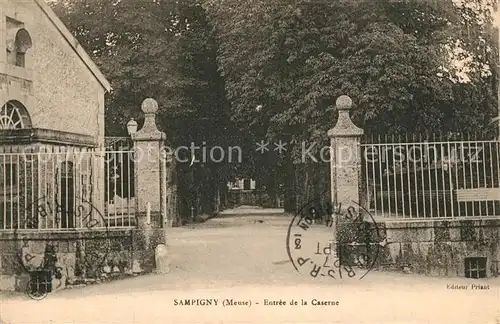 AK / Ansichtskarte Sampigny Entree de la Caserne Sampigny