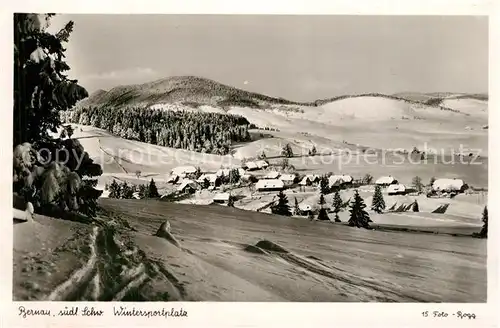 AK / Ansichtskarte Bernau_Schwarzwald Panorama Wintersportplatz Bernau Schwarzwald