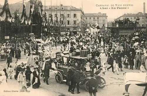 AK / Ansichtskarte Nice_Alpes_Maritimes Carnaval Char En Panne Nice_Alpes_Maritimes
