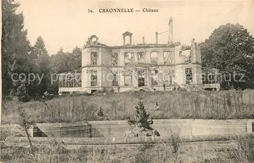 AK / Ansichtskarte Craonnelle Chateau Schloss Craonnelle