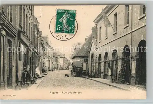 AK / Ansichtskarte Rugles Rue des Forges Rugles