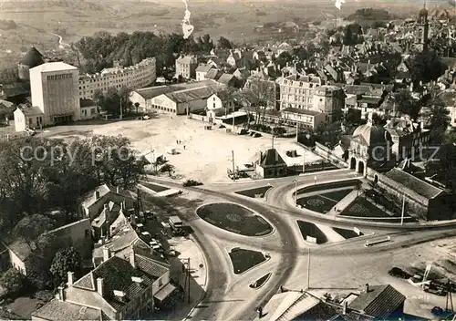 AK / Ansichtskarte Langres Place Bel Air et Porte des Moulins vue aerienne Langres