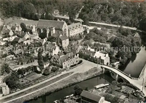 AK / Ansichtskarte Lehon Abbaye Pont Bords de la Rance vue aerienne Lehon