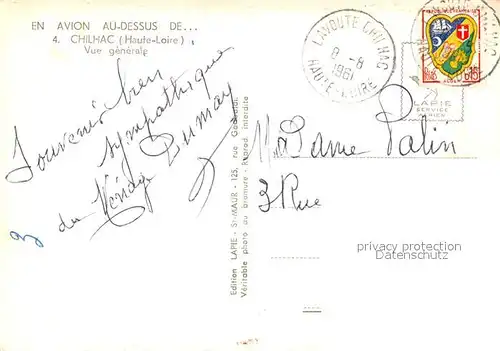 AK / Ansichtskarte Chilhac Vue aerienne Chilhac