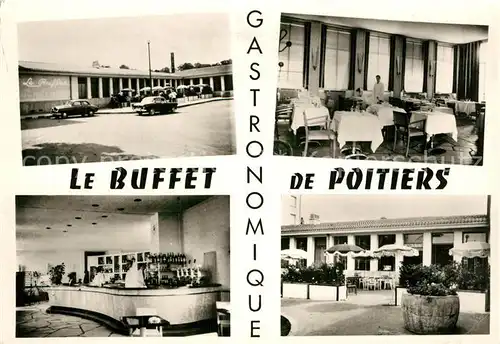 AK / Ansichtskarte Poitiers_Vienne La Romane Le Buffet det Poitiers Gastronomie Poitiers Vienne