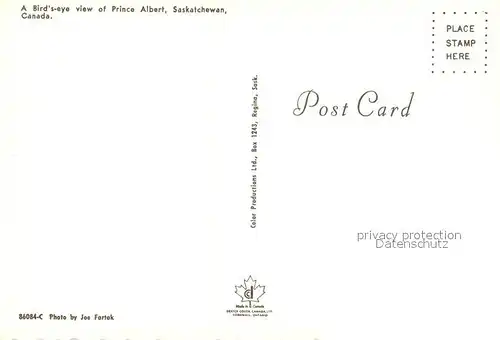 AK / Ansichtskarte Prince_Albert Bird s eye view Prince Albert