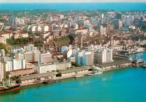 AK / Ansichtskarte Salvador Vista aerea do porto e da cidade Salvador