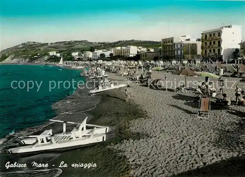 AK / Ansichtskarte Gabicce_Mare Spiaggia Strand Hotels Gabicce Mare