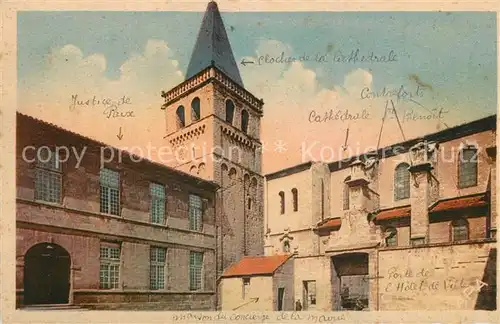 AK / Ansichtskarte Castres_Tarn Le Clocher Roman Eglise Saint Benoit Castres_Tarn