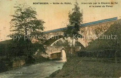 AK / Ansichtskarte Montbrison_Loire Vallee du Vizezi Chemin de fer canal du Forez Montbrison Loire