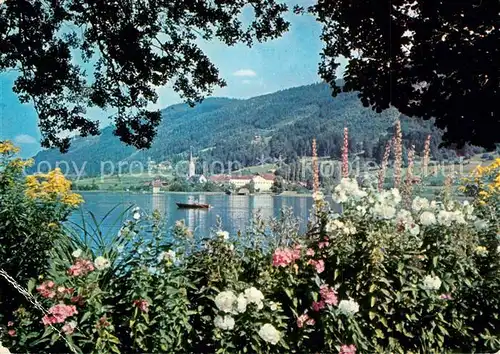AK / Ansichtskarte Ossiach Partie am Ossiacher See Blumen Ossiach
