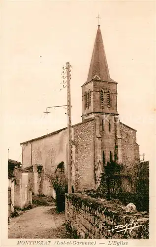 AK / Ansichtskarte Montpezat_Lot et Garonne Eglise Montpezat Lot et Garonne