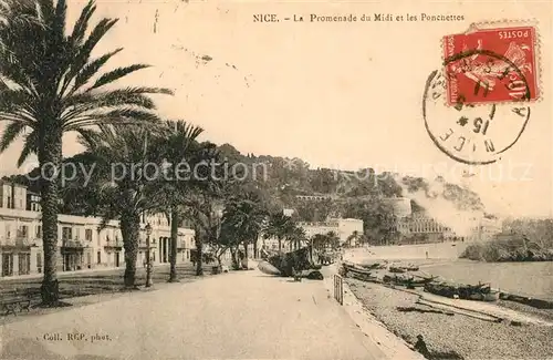 AK / Ansichtskarte Nice_Alpes_Maritimes La Promenade du Midi les Ponchettes Nice_Alpes_Maritimes