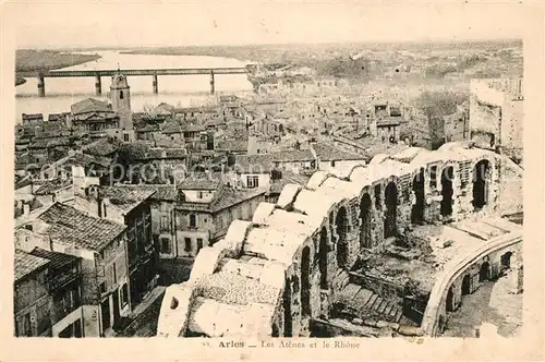 AK / Ansichtskarte Arles_Bouches du Rhone Les Arenes le Rhone Arles_Bouches du Rhone