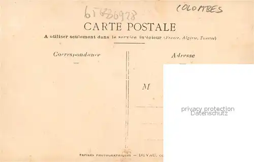 AK / Ansichtskarte Colombes Locotorio Superiora Colombes