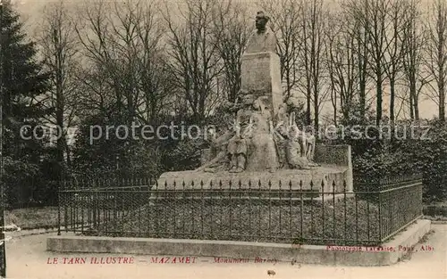 AK / Ansichtskarte Mazamet Monument Barbey Mazamet