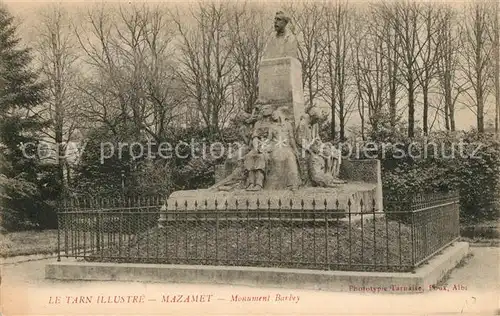 AK / Ansichtskarte Mazamet Monument Barbey Mazamet