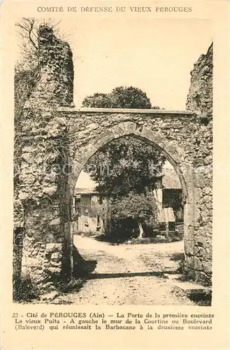 AK / Ansichtskarte Perouges La Porte  Perouges