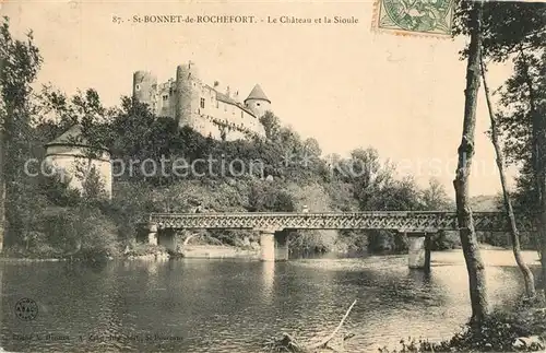 AK / Ansichtskarte Saint Bonnet de Rochefort Chateau la Sioule Saint Bonnet de Rochefort