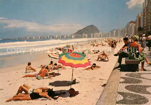 AK / Ansichtskarte Rio_de_Janeiro Praia de Copacabana Rio_de_Janeiro