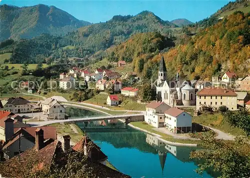 AK / Ansichtskarte Reichraming Ansicht mit Kirche Sommerfrische Ennstal Reichraming