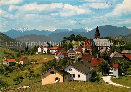 AK / Ansichtskarte Maria_Neustift Ortsansicht mit Kirche Alpenpanorama Maria_Neustift