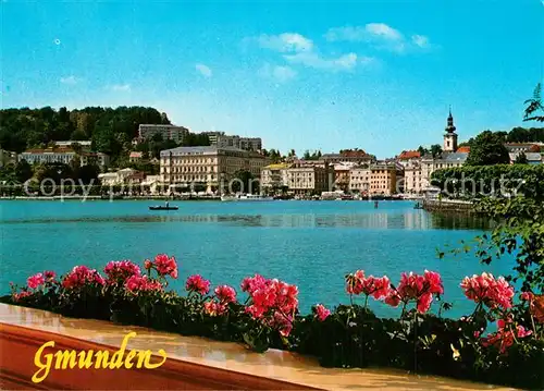 AK / Ansichtskarte Gmunden_Salzkammergut Partie am Traunsee Gmunden Salzkammergut