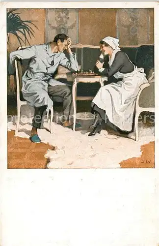 AK / Ansichtskarte Wennerberg_Brynolf Schach Kriegspostkarte Nr. 22 
