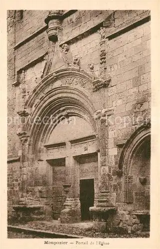 AK / Ansichtskarte Monpazier Portal de l Eglise Monpazier