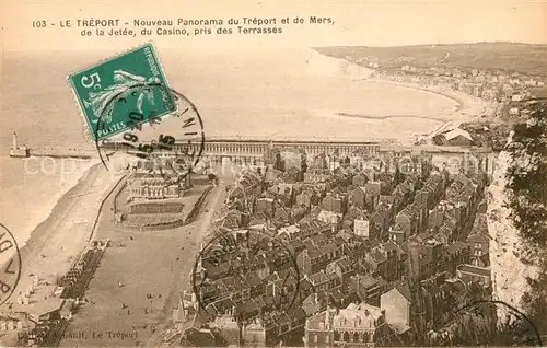 AK / Ansichtskarte Treport_Le Nouveau Panorama Mers Jetee du Casino  Treport_Le