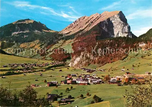 AK / Ansichtskarte Au_Rehmen Panorama mit Kanisfluh Bregenzerwald Au_Rehmen