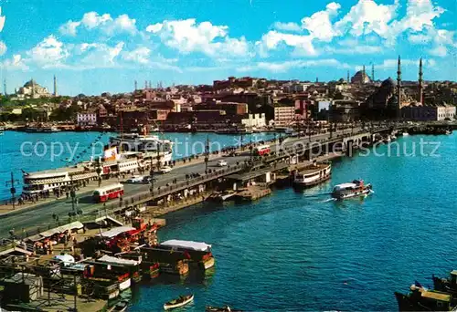 AK / Ansichtskarte Istanbul_Constantinopel Galata Bruecke Istanbul_Constantinopel