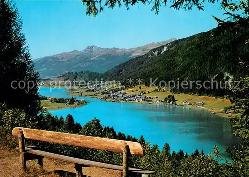 AK / Ansichtskarte Weissensee_Kaernten Panorama Blick gegen Westen Blick von der Rauna Ruhebank Weissensee Kaernten