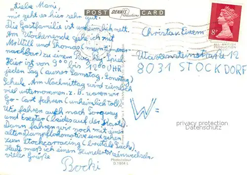 AK / Ansichtskarte South_Devon Landkarte der Region South Devon