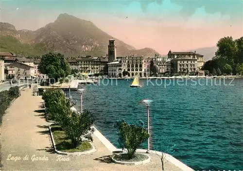 AK / Ansichtskarte Riva_del_Garda Uferpartie am Gardasee Riva_del_Garda