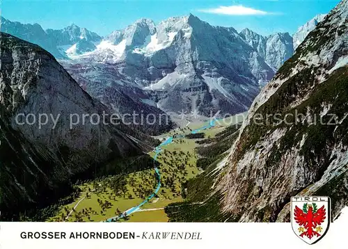 AK / Ansichtskarte Grosser_Ahornboden mit Eiskarspitze Spitzkarspitze Karwendelgebirge Fliegeraufnahme Grosser Ahornboden