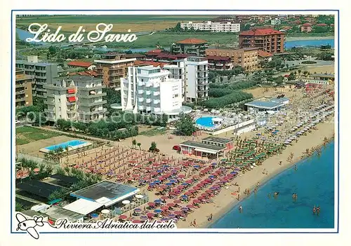 AK / Ansichtskarte Lido_di_Savio Spiaggia Panorama dall aereo Riviera Adriatica Lido_di_Savio