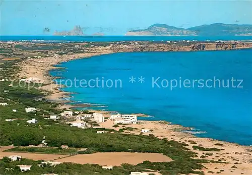 AK / Ansichtskarte Formentera Playa Tramuntana vista aerea Formentera