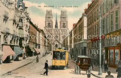 AK / Ansichtskarte Orleans_Loiret La rue Jeanne d Arc Orleans_Loiret