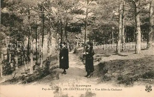 AK / Ansichtskarte Chatelguyon Une Allee du Chalusset Chatelguyon