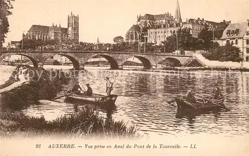 AK / Ansichtskarte Auxerre Vue prise en Aval du Pont de la Tournelle Auxerre