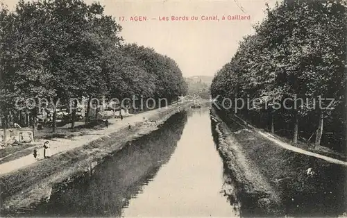 AK / Ansichtskarte Agen_Lot_et_Garonne Les Bords du Canal a Gaillard Agen_Lot_et_Garonne