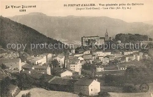 AK / Ansichtskarte Saint Privat d_Allier Vue generale prise du Calvaire Saint Privat d Allier