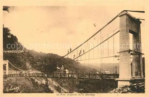 AK / Ansichtskarte Deveze Le Pont suspendu Deveze