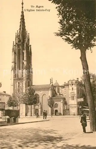 AK / Ansichtskarte Agen_Lot_et_Garonne Eglise Sainte Foy Agen_Lot_et_Garonne