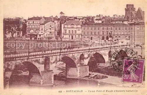 AK / Ansichtskarte Montauban_Tarn et Garonne Vieux Pont et Musee dhistorique naturelle 